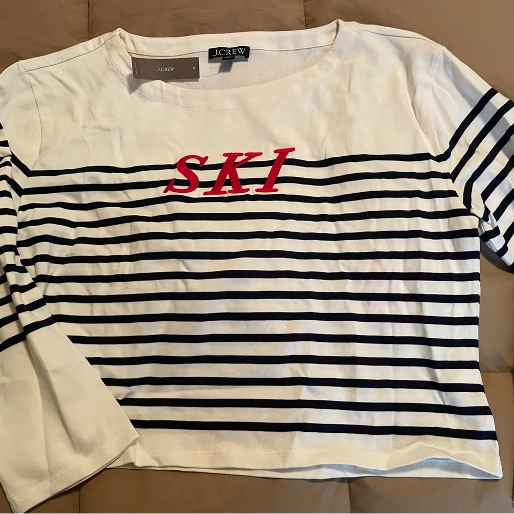 J.Crew mariner cloth Ski Knit Top